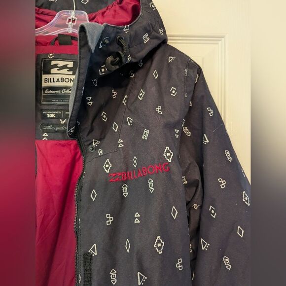 Billabong women's waterproof 10k insulated hooded Ski full zip Jacket Coat sz S - Picture 6 of 16